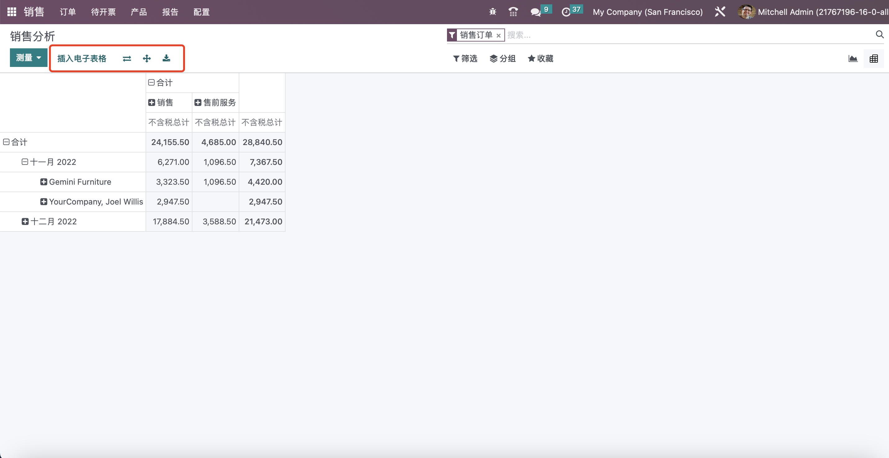 Odoo 16 企业版手册 - 销售管理之报告 odoo 销售 第8张 Odoo 16 企业版手册 - 销售管理之报告 odoo 销售 第8张