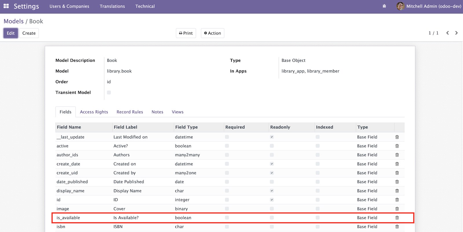 第四章 Odoo 15开发之模块继承